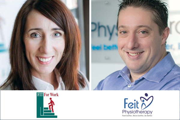Sharon Horan of FIT For Work and Aaron Feit of Feit Physiotherapy
