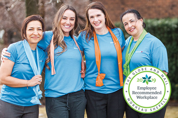 Lifemark Health Group recognized with the 2019 Employee Recommended Workplace Award.